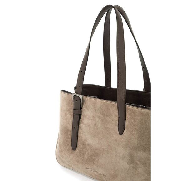BRUNELLO CUCINELLI Suede Shoulder Bag With Seven - Picture 3 of 3
